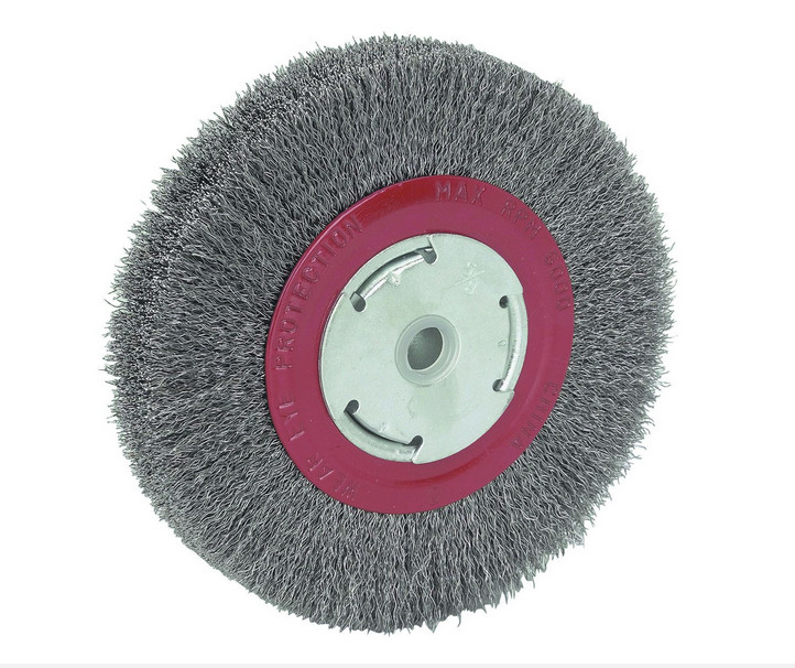 8″ ROUND WIREWHEEL STEEL WIRE BRUSH WHEEL FOR BENCH GRINDER 8 X 1 USA Seller