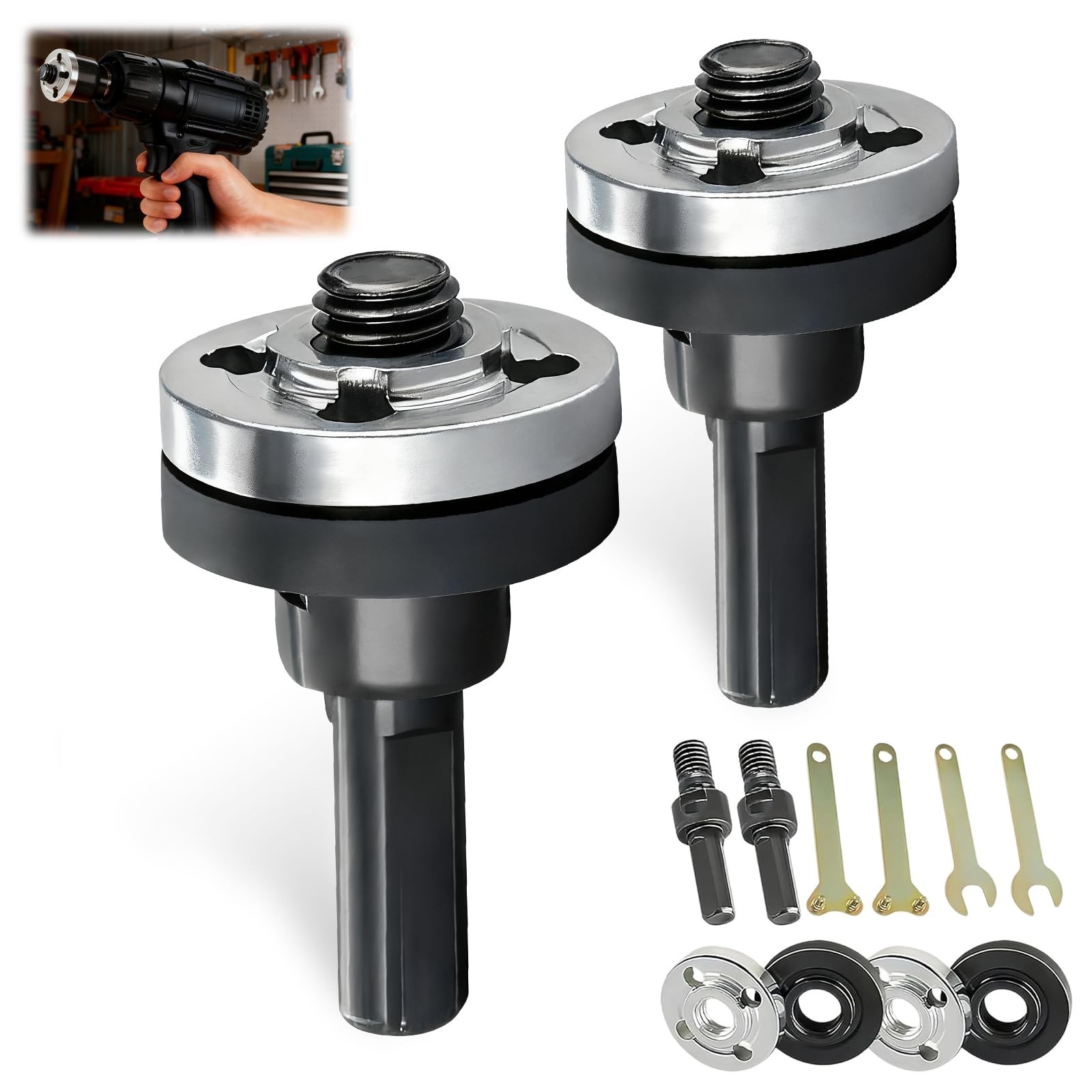 10Pcs Angle Grinder Connector Set, Electric Drill Conversion Adapter Kit
