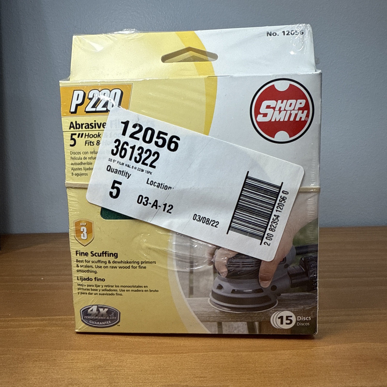 Please Read – Shop Smith Abrasive Film Sanding Discs – 160-180. Mislabeled PKG
