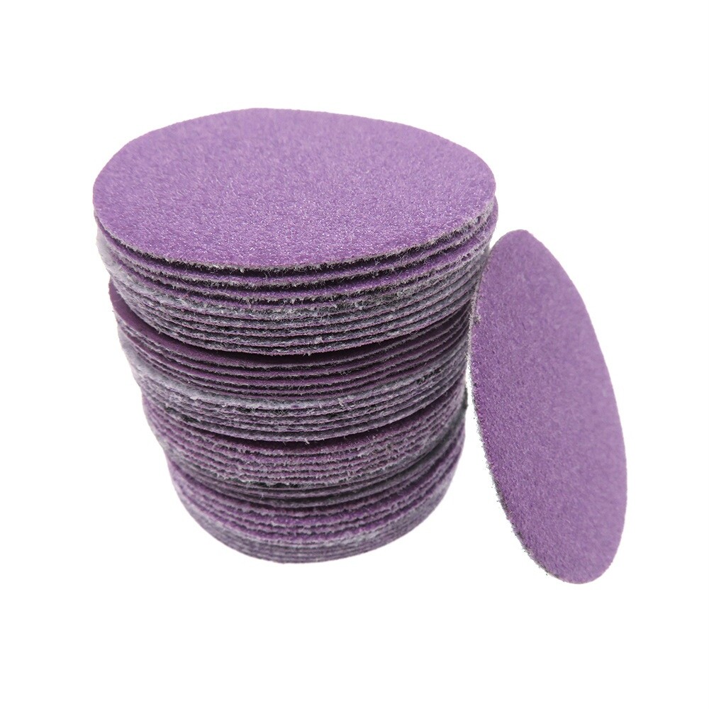50mm Ceramic Sanding Discs 2in Sandpaper Plain Pads for Hard Wood Steel Metal