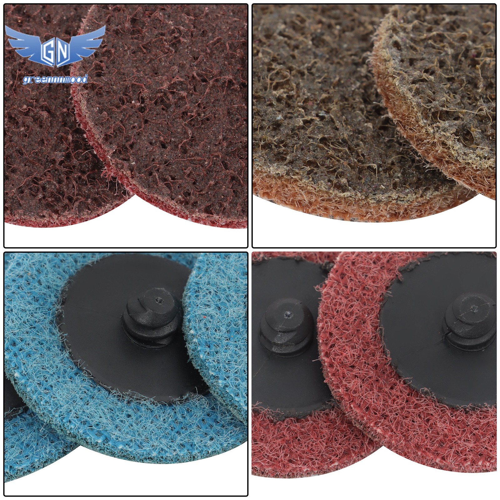 150 Pack 2 Inch Surface Conditioning Discs Fine Medium Coarse Sanding Pads