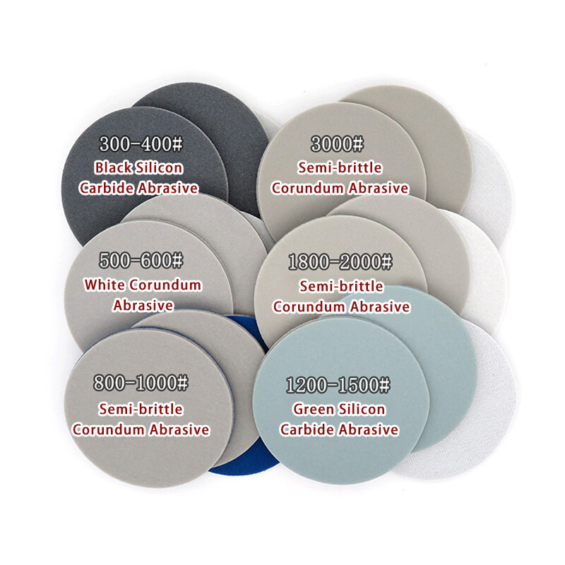 6 Inch 150mm Wet Dry Sponge Sandpaper Foam Abrasive Sanding Discs 300-3000 Grit