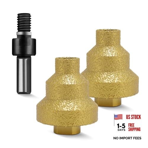 2Pcs Diamond Step Drill Bit, 20mm 35mm 50mm Diamond Core Drill Bit Diamond