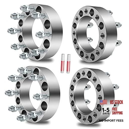 4PCS 2inc8x6.5 Wheel Spacer for Dodge Ram 2500 94-10 | 126.15mm CB 9/16 2 inch