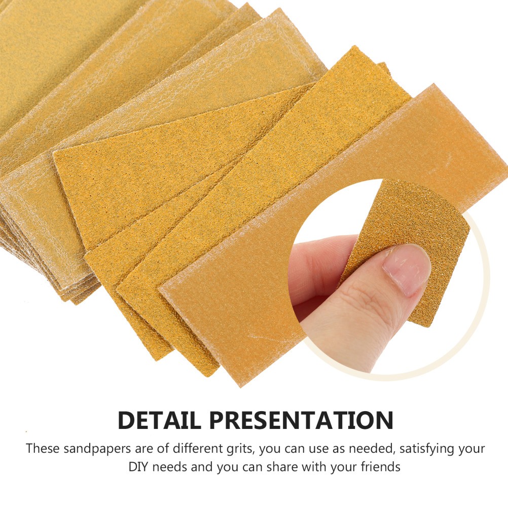 60 Sheets Sand Paper Set Assorted Grits 80 120 150 180 240 320 for Wood