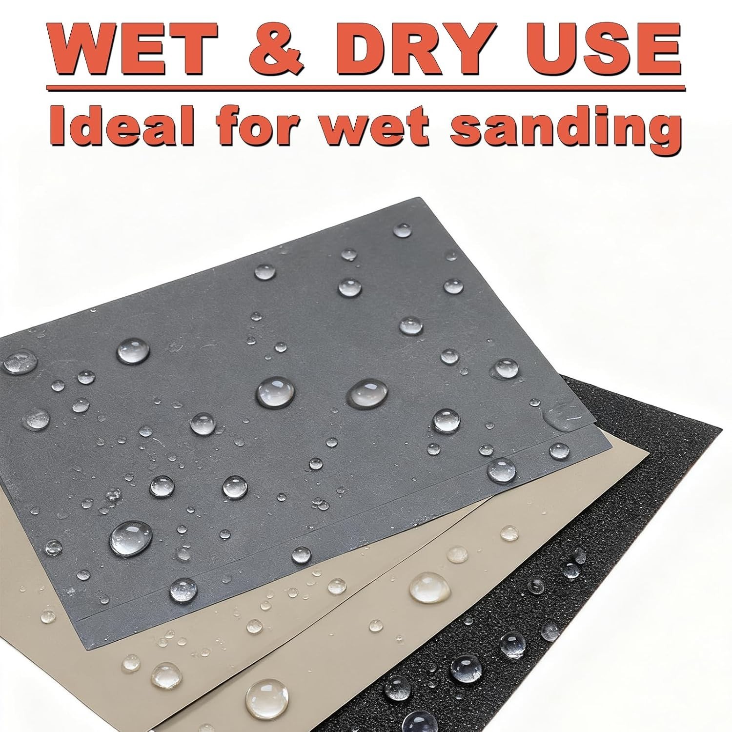 Wet Dry Sandpaper Sheets 9×3.6, 42Pcs Assorted Grit 120-5000