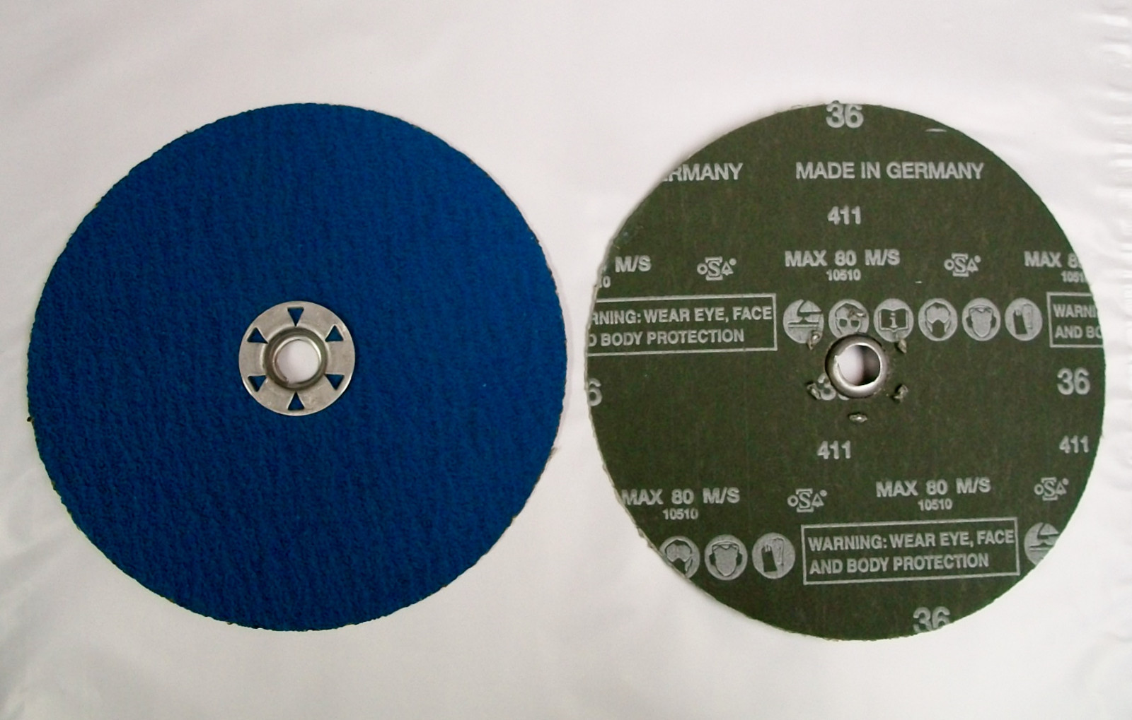 7″ Fibre Resin Sanding Disc 36 Grit , Quick Change, ZIR, QC, Pferd, 25pk
