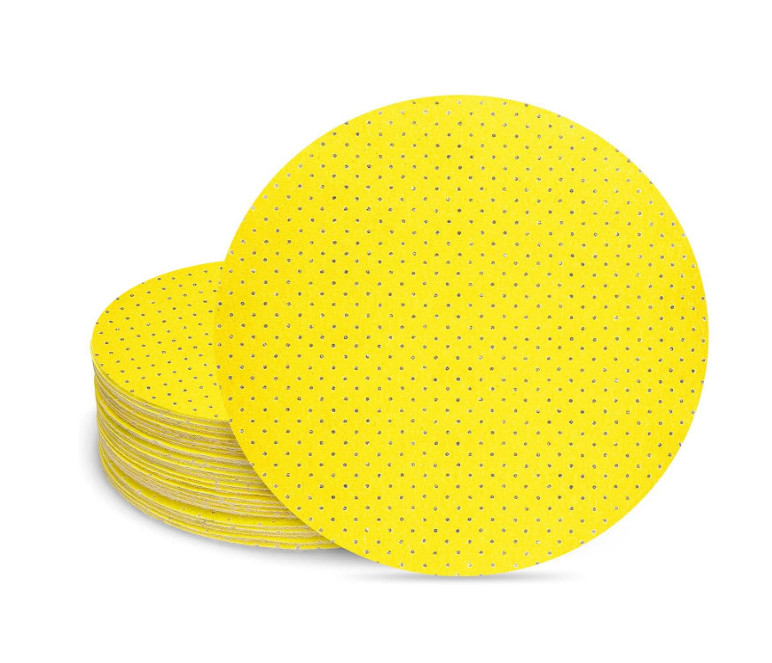 5 PACK Multi-Hole Drywall Sander Paper 9 inch Sanding Disc 220 Grit for Drywall