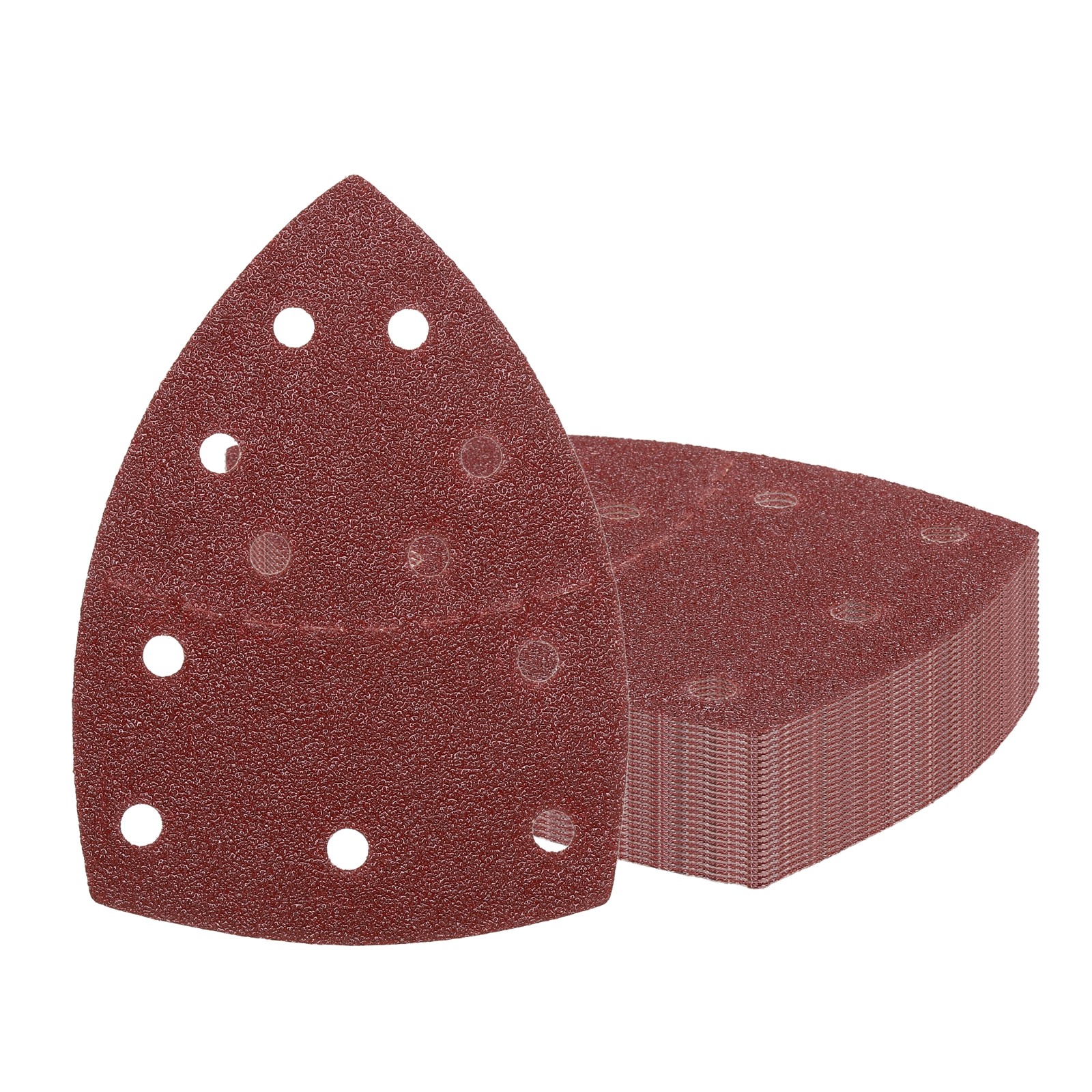 30 Pcs Mouse Detail Sandpaper, 6 x 4.25 Inch, 60 Grit , 11 Holes, Red