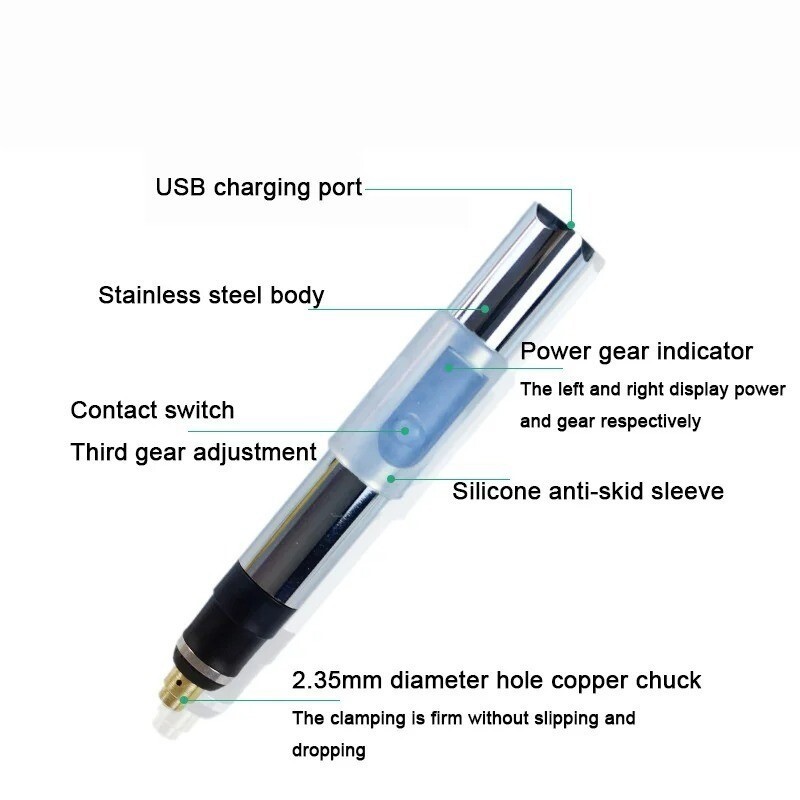 3.7V 25W Variable Speed Mini USB Electric Engraving Pen Grinding Polishing Tool