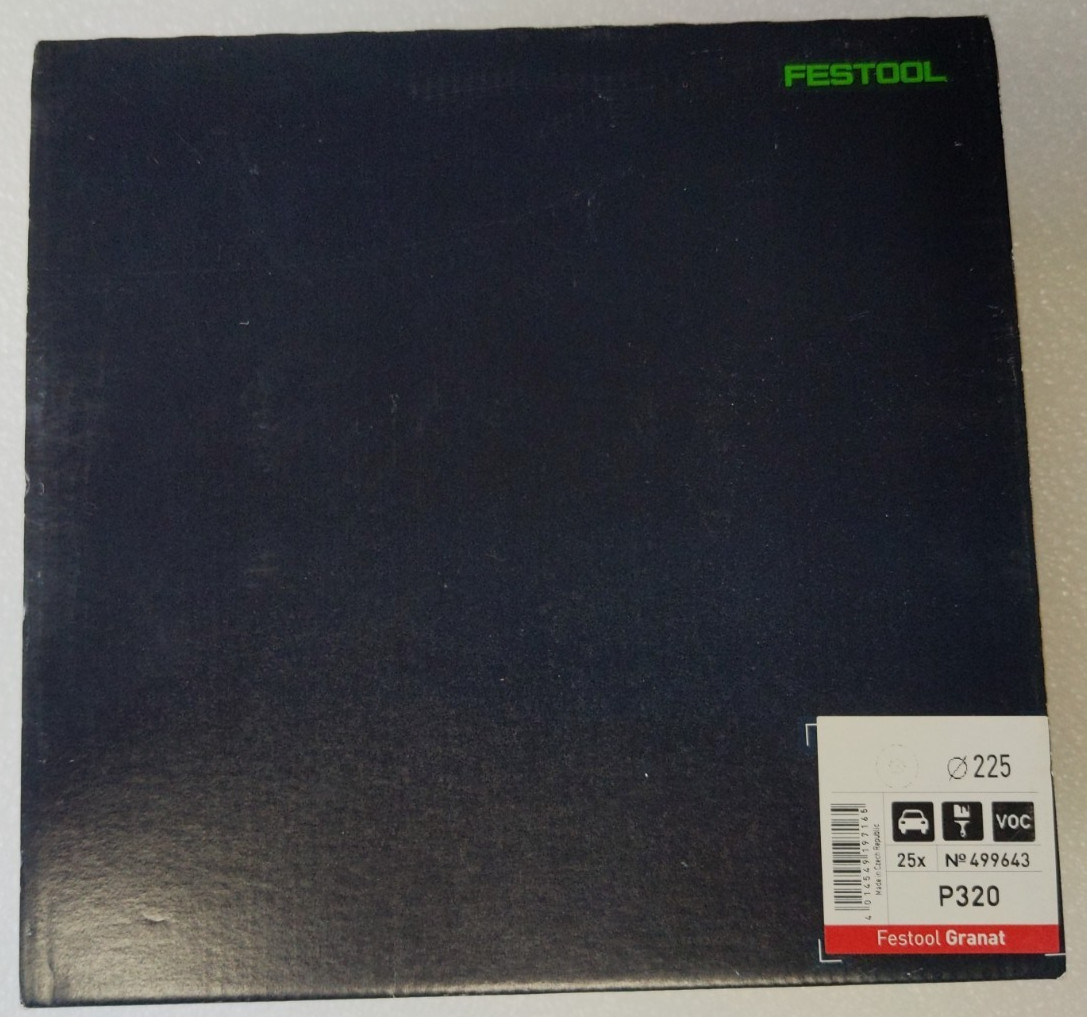 Festool Granat 499643 STF D225 P320 Sanding Discs 25-Pack Planex NEW