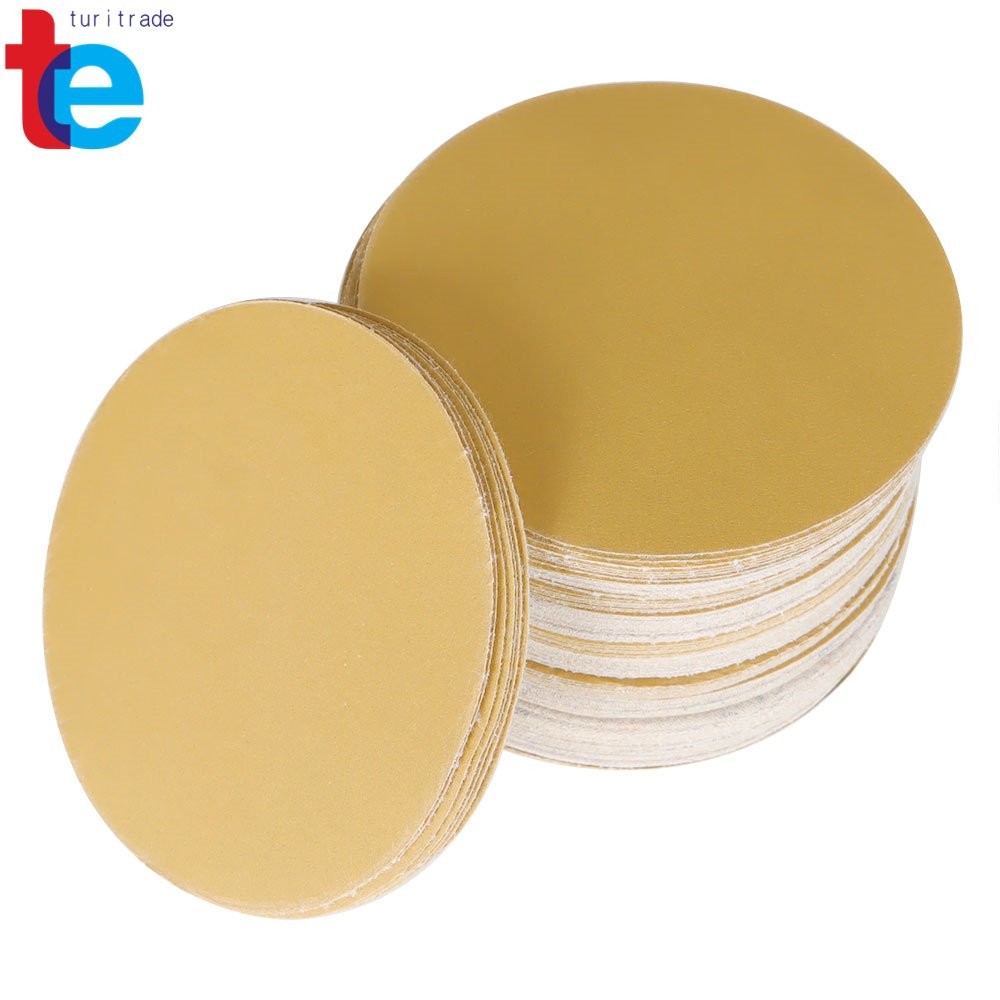 Sanding Disc NO-Hole Hook & Loop Grit 320 Sand Paper 100 Pieces 5″