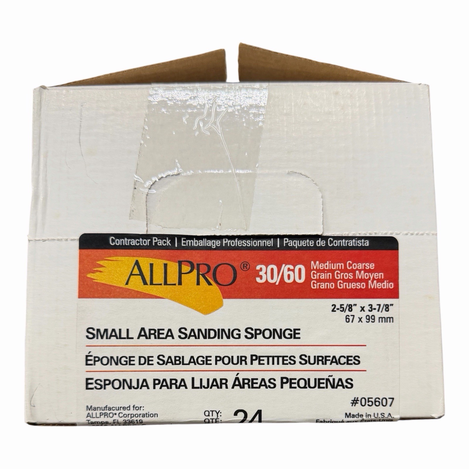 AllPro 30/60 Medium Coarse Small Area Sanding Sponges 16pc Box