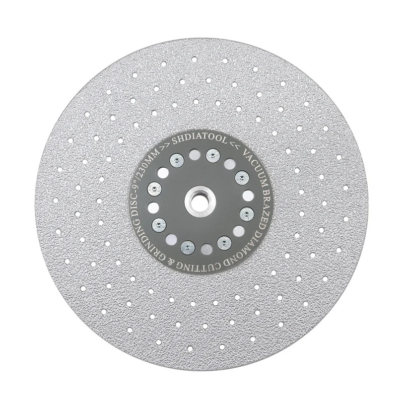 SHDIATOOL 9” Vacuum Brazed Diamond Cutting Grinding Wheel Grinder Blade 5/8