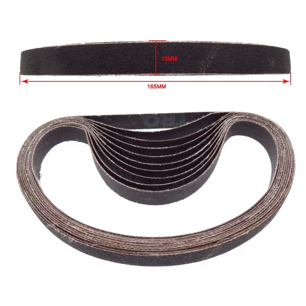 10x330mm Silicon Carbide Sanding Belts Metal Wood Polishing 60/80/100~240 Grit