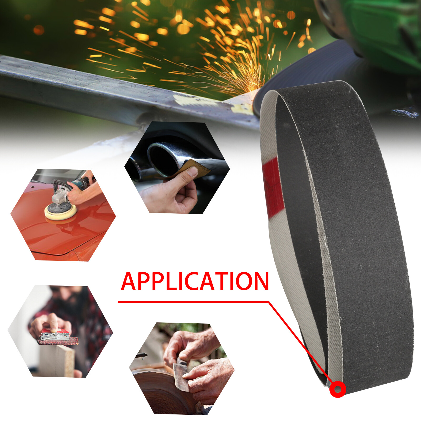 30/15x 1×30″ Sanding Belt Grinding Polishing Sander Sandpaper 600 800 1000 Grit