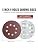 52 Pack 5 Inch 8-Hole Hook and Loop Sanding Discs Sandpaper Red Round 80 Grit Sa