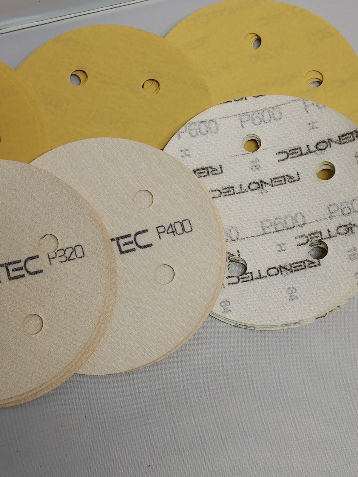 48pcs Hook & Loop Sanding Discs 5 Inch 5 Holes for Orbital Sanders 125mm Variety