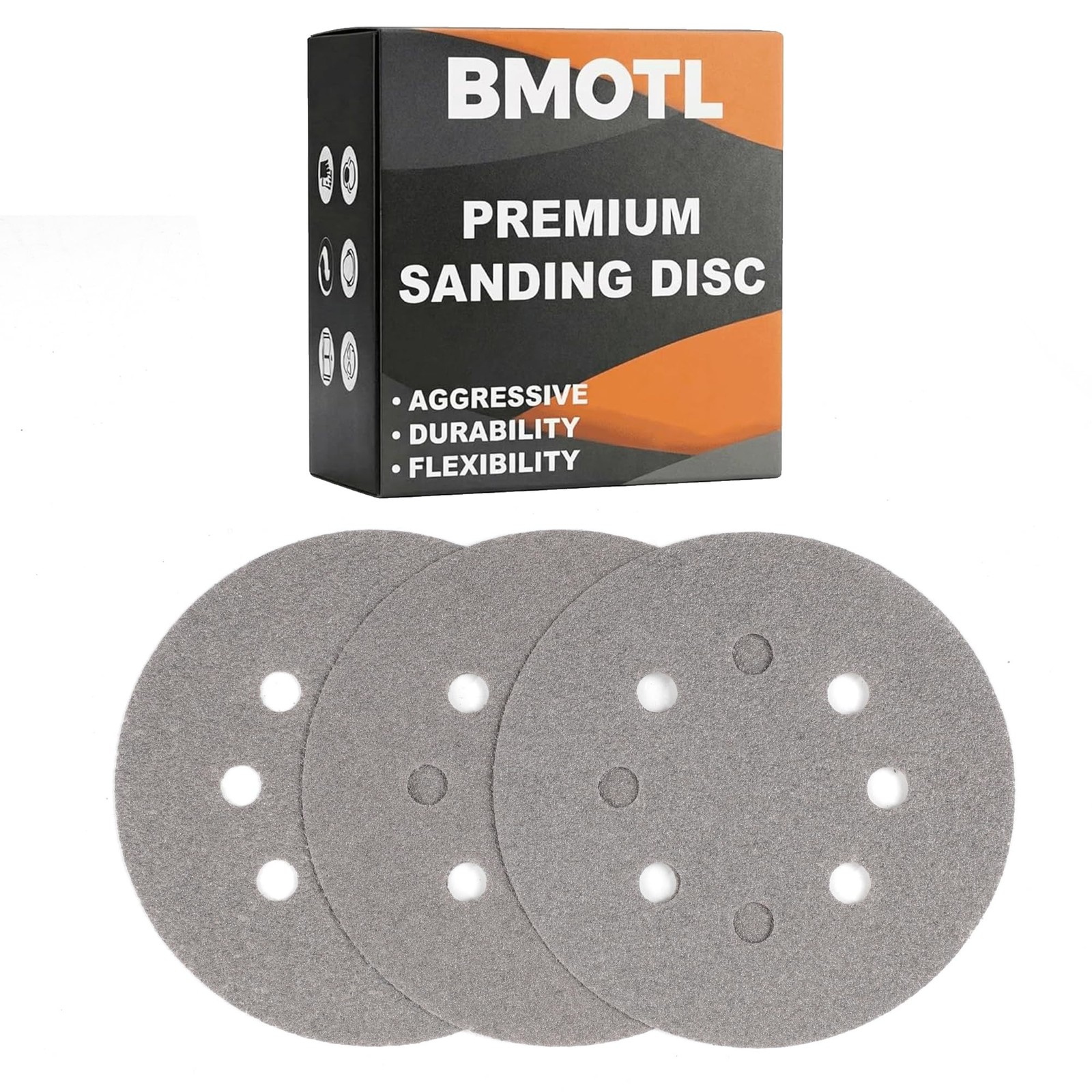BMOTL Sanding Discs 40 Grit 80 Pcs