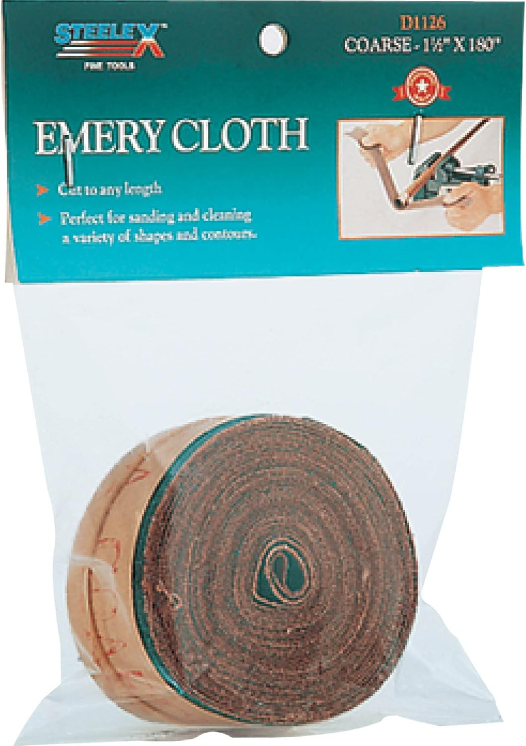 D1126 60 Grit 1-1/2″ by 15-Feet Emery Cloth Roll
