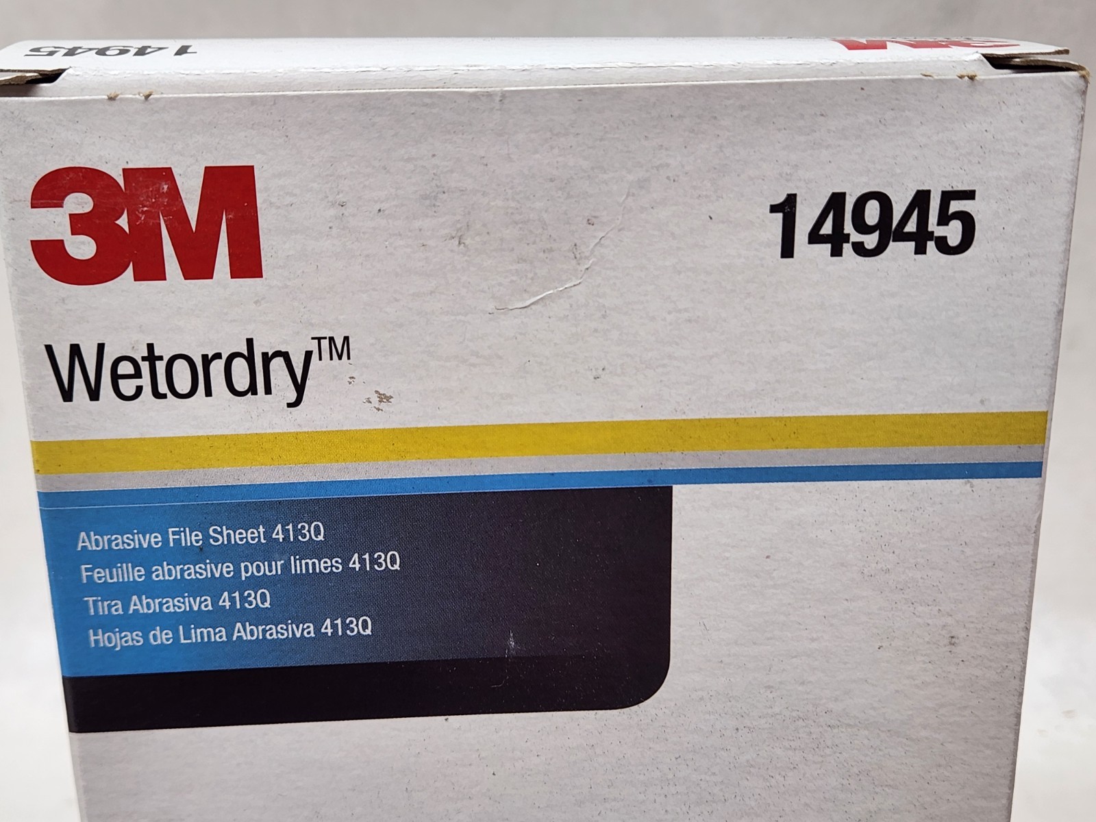 100 pcs 3M Wetordry 14945 Abrasive Sand Paper Sheets 413Q 600A Grit 4.5″ x 5.5″