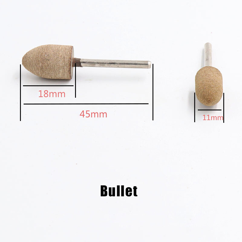 Cowhide Polishing Grinding Head Wheel For Rotary Tools Jade 2.35/3mm Shank