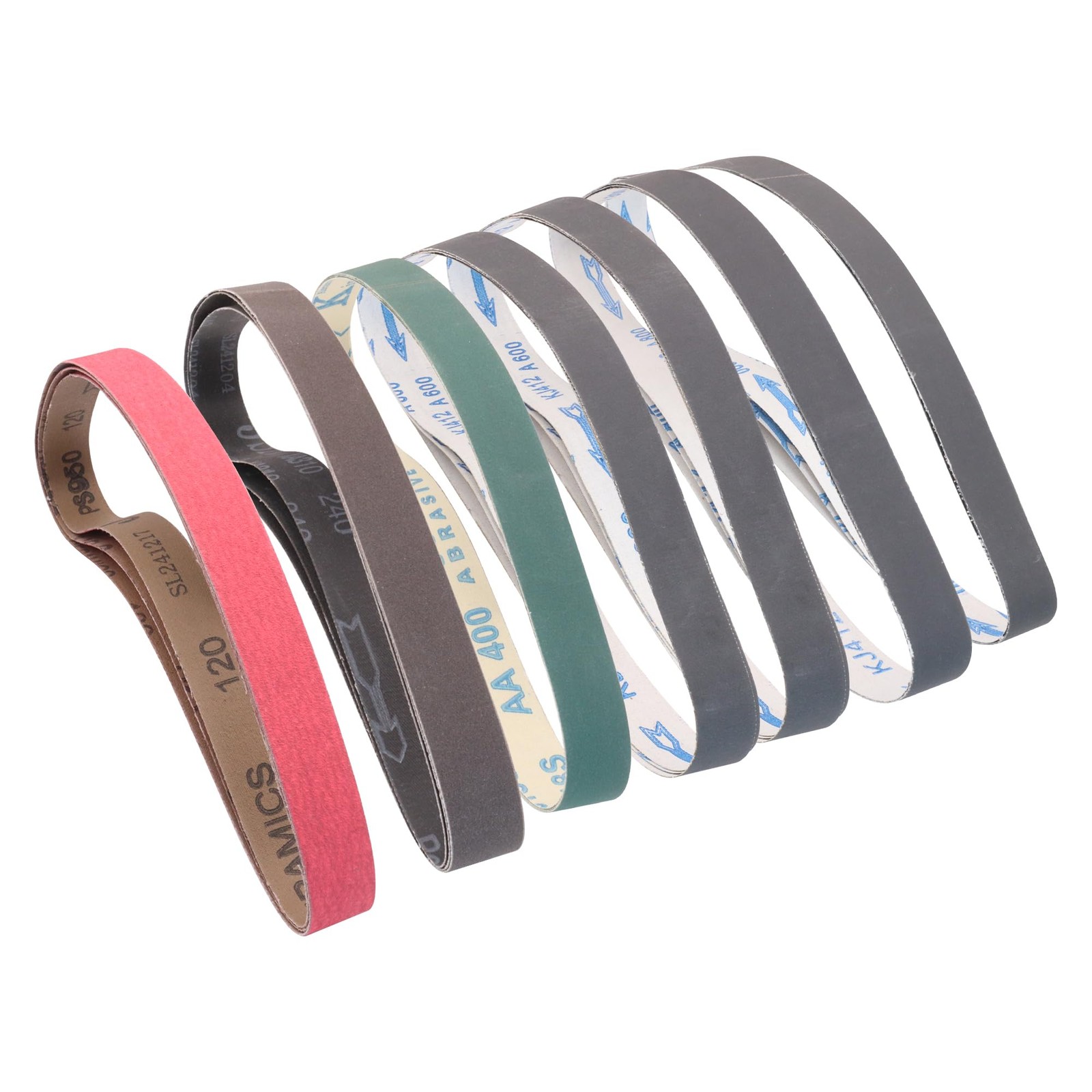 18 Pack 1×30 Sanding Belts for Knife Sharpening Assortment, 3 120-1000 Grit