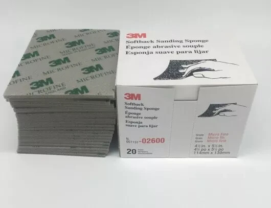3M 02600 Softback Sanding Sponge Microfine- 20 Count/BOX