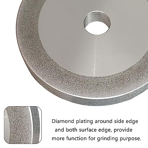 3 inch Diamond Grinding Wheel 150 Grit, 1/2″ Arbor, 10mm Wide | for Grinding