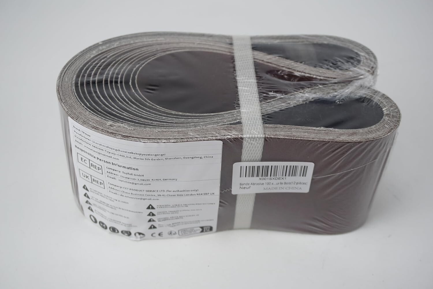 Sanding Belt Pack Aluminum Oxide 4×36 Inch 12 Pcs 80 120 150 Grits for Sander