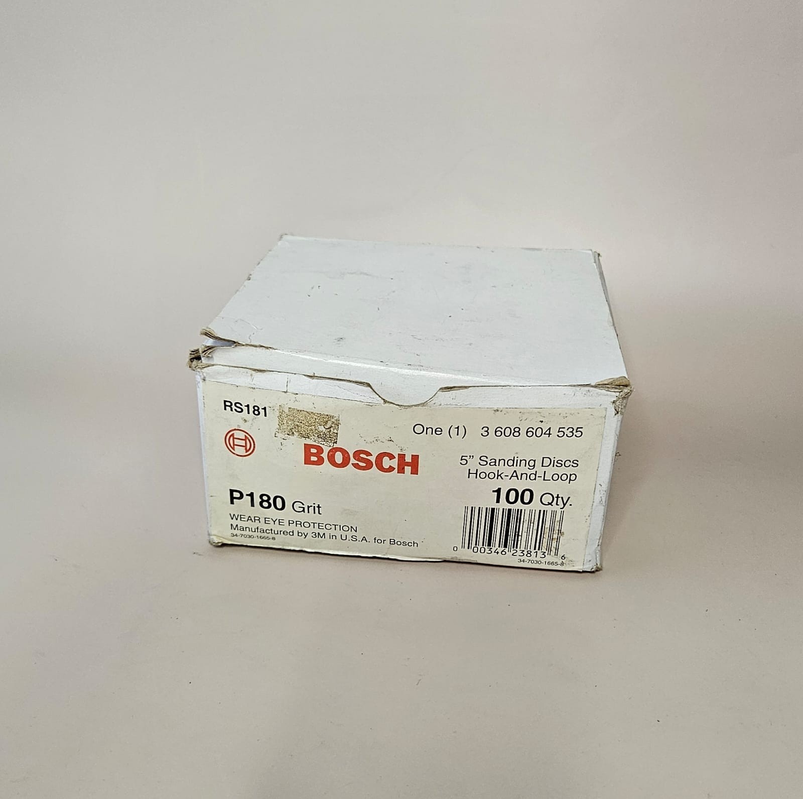 Bosch RS181 5″ Hook and Loop Sanding Discs 180 Grit – Qty 95 Open Box Unused
