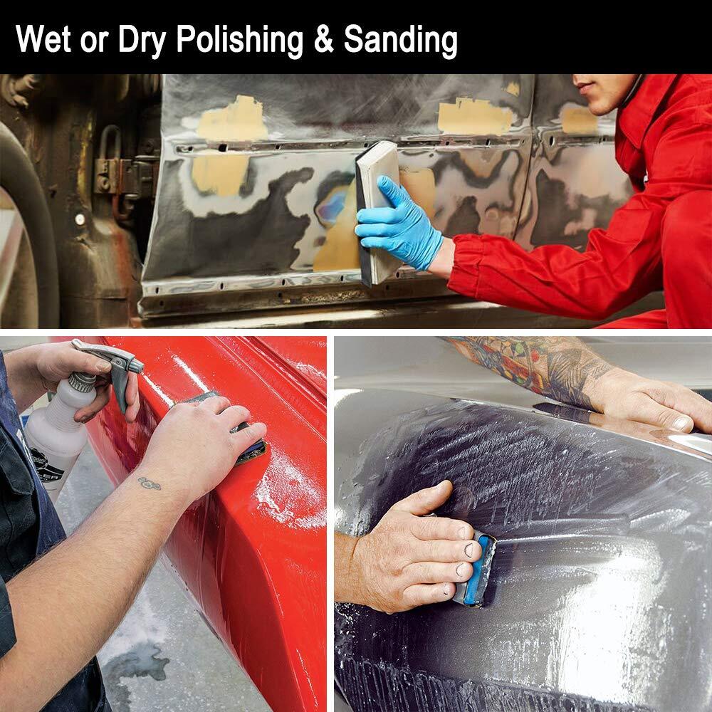 9×11 inch 5 Sheets Sandpaper, Wet or Dry 15000 High Grit Extra Fine Sand Pape…