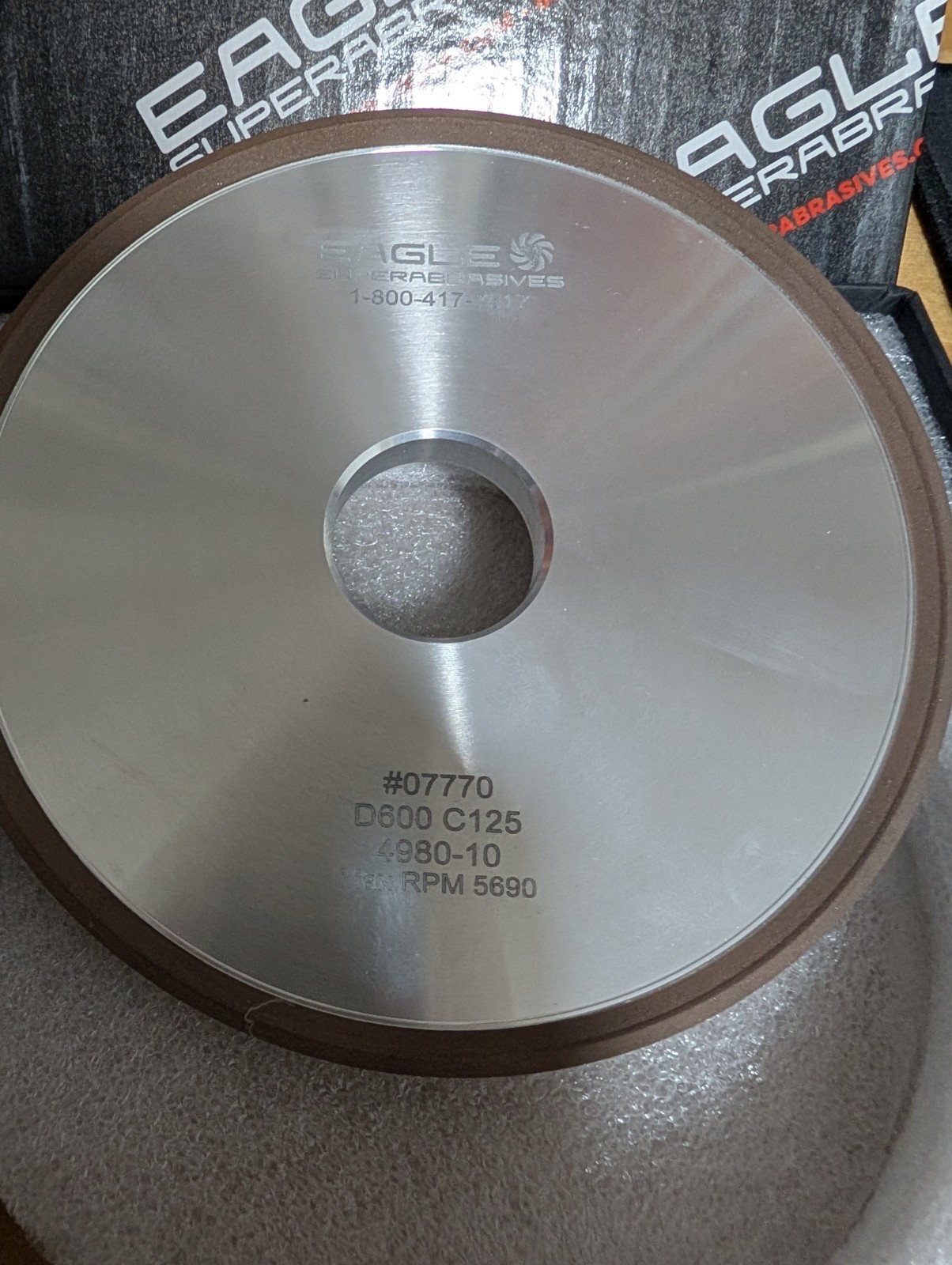 Eagle Superabrasives Diamond Grinding Wheel 12V2 150mm x 12mm x 32mm D600 C125