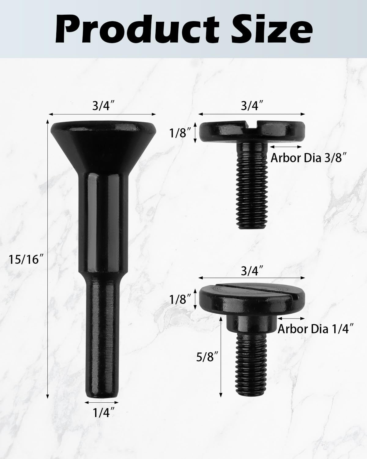 AOKLIT 2 Pack Die Grinder Cut Off Wheel Arbor 3/8″ & 1/4″