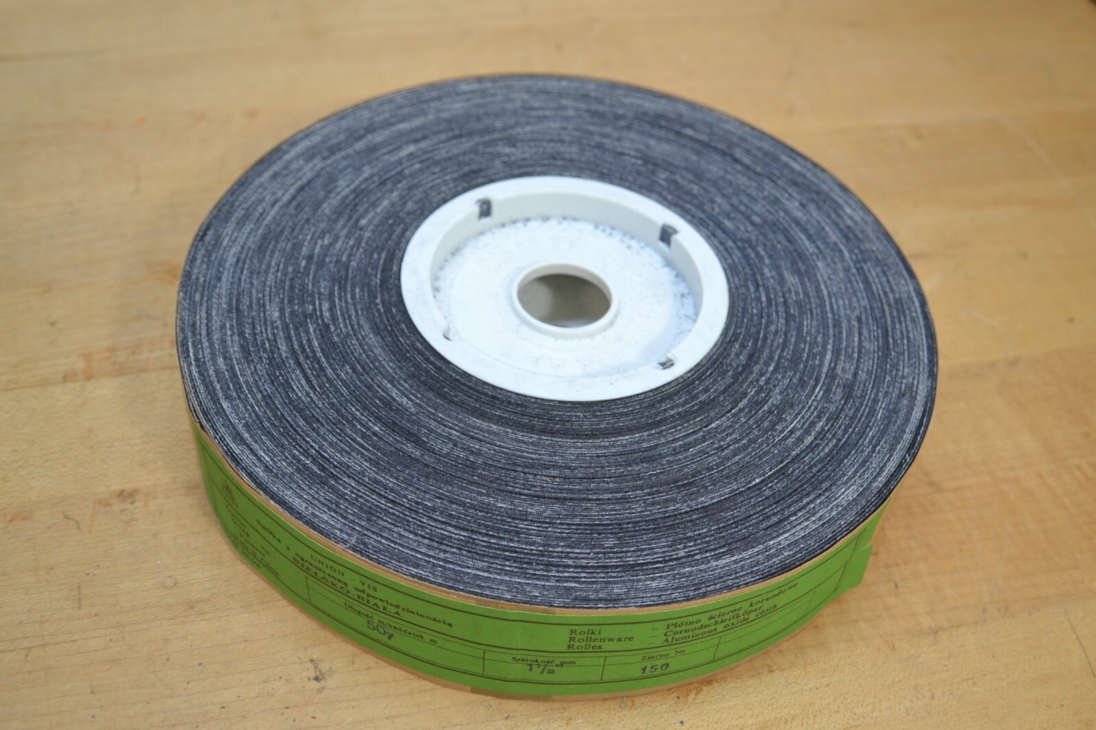 Emery Cloth Aluminum Oxide Sanding Shop Roll 150 Grit 1-1/2″ x 50 Yards