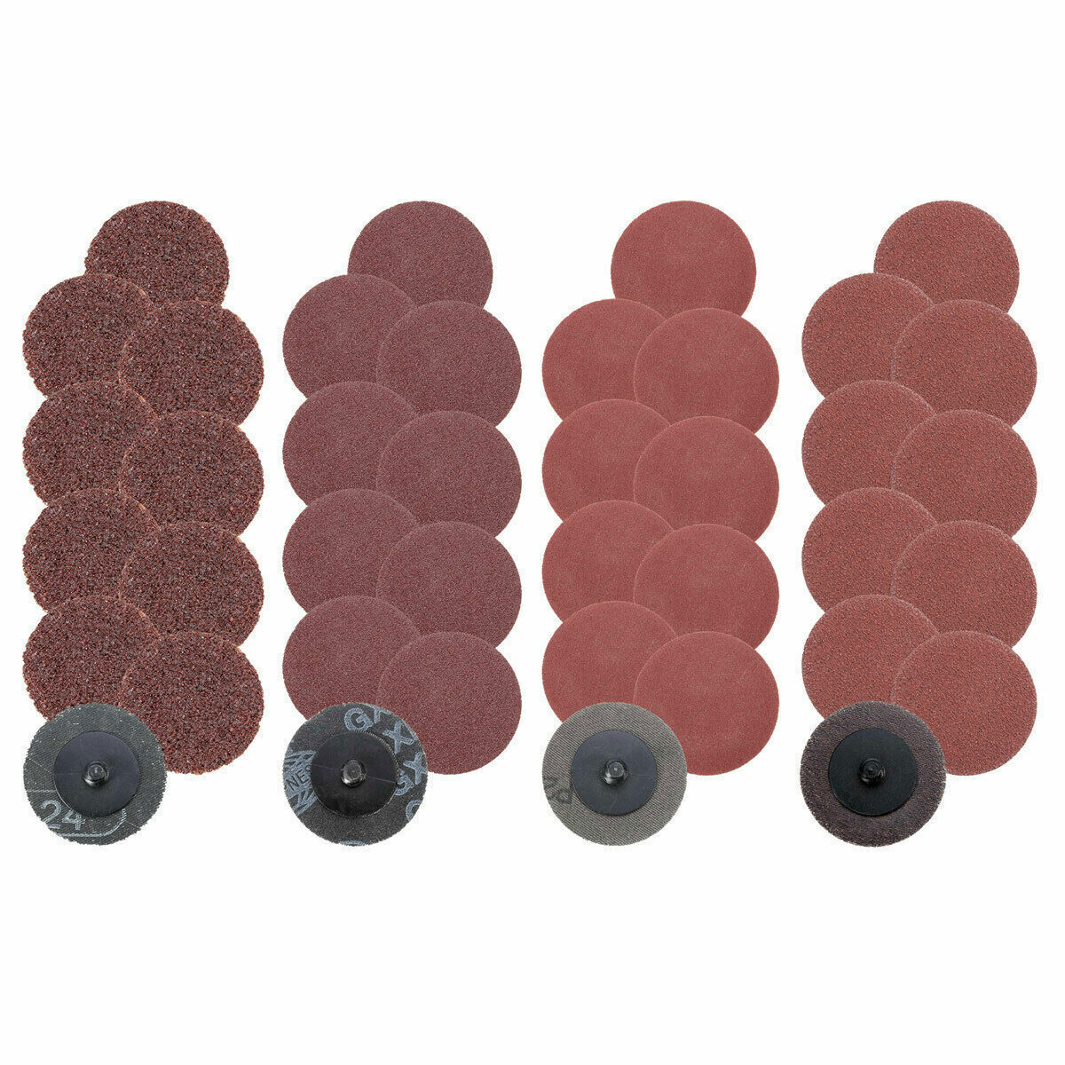 40PCS Mix 24/60/120/240 Grits 2″ Sanding Abrasive Disc Polishing Pads Grinding