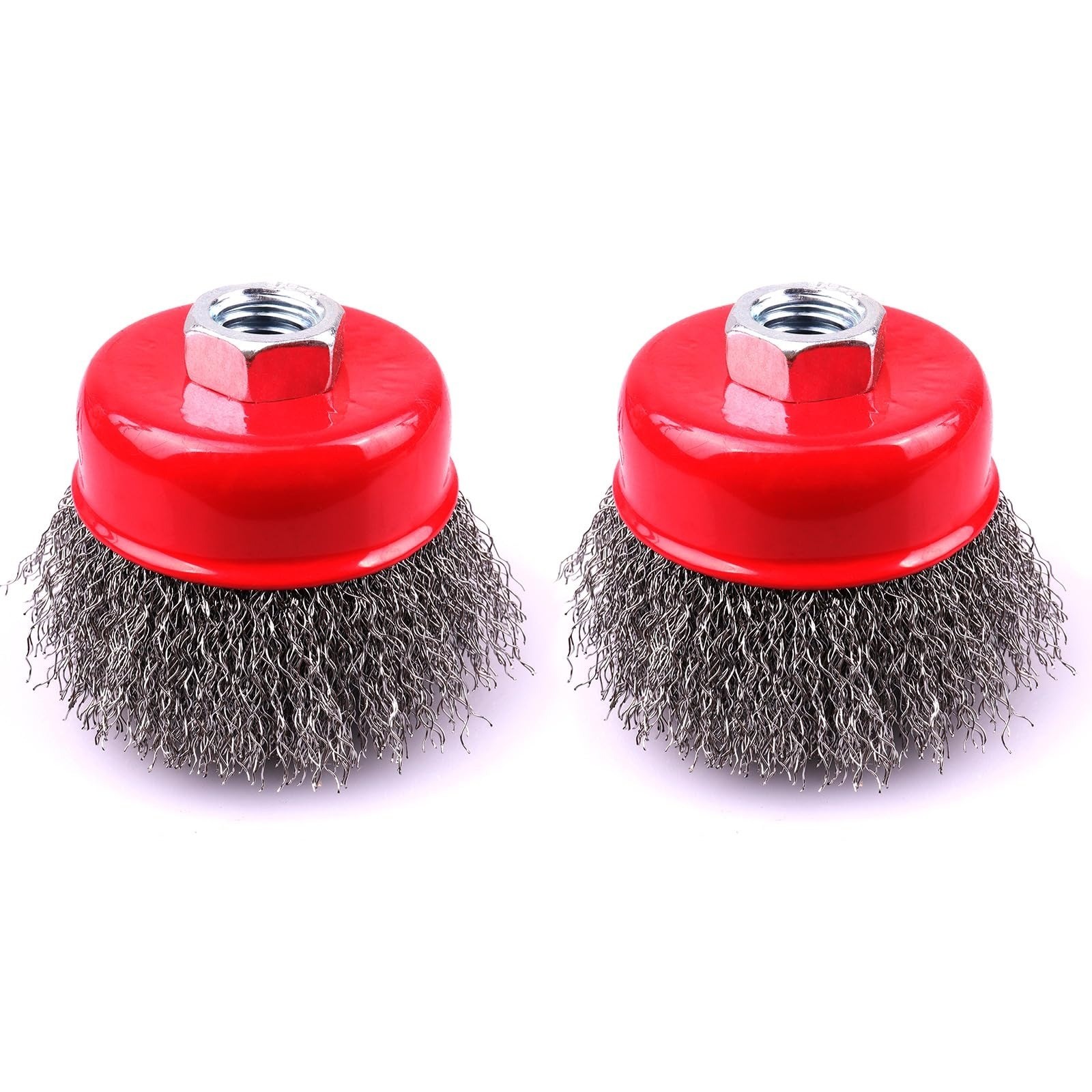 LSTOPGO 2 Pack 4 Inch Wire Cup Brushes for Angle Grinders