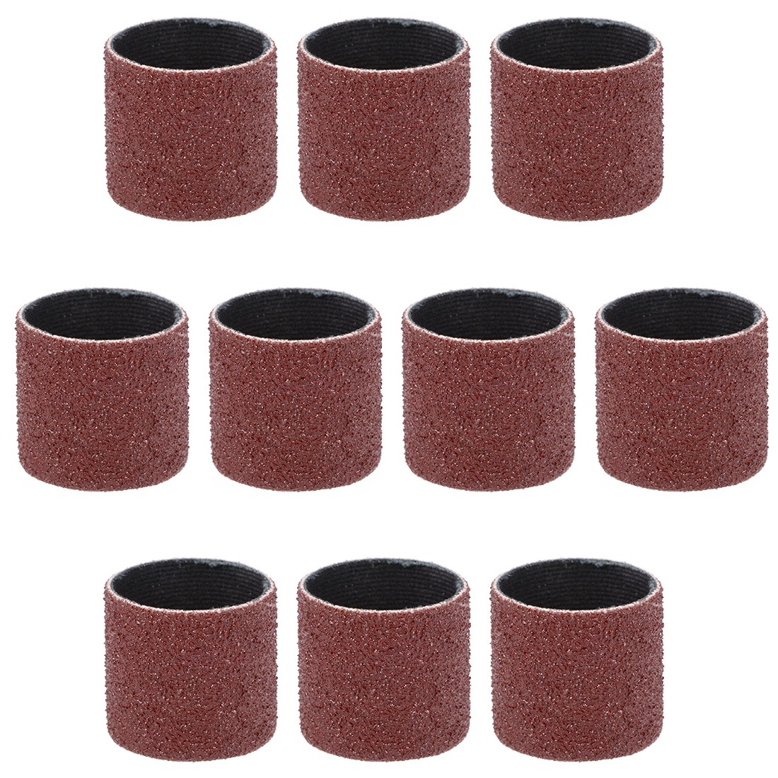 1 Inch x 1 inch Sanding Sleeves 80 Grits Sandpapers Band Drums 10Pcs