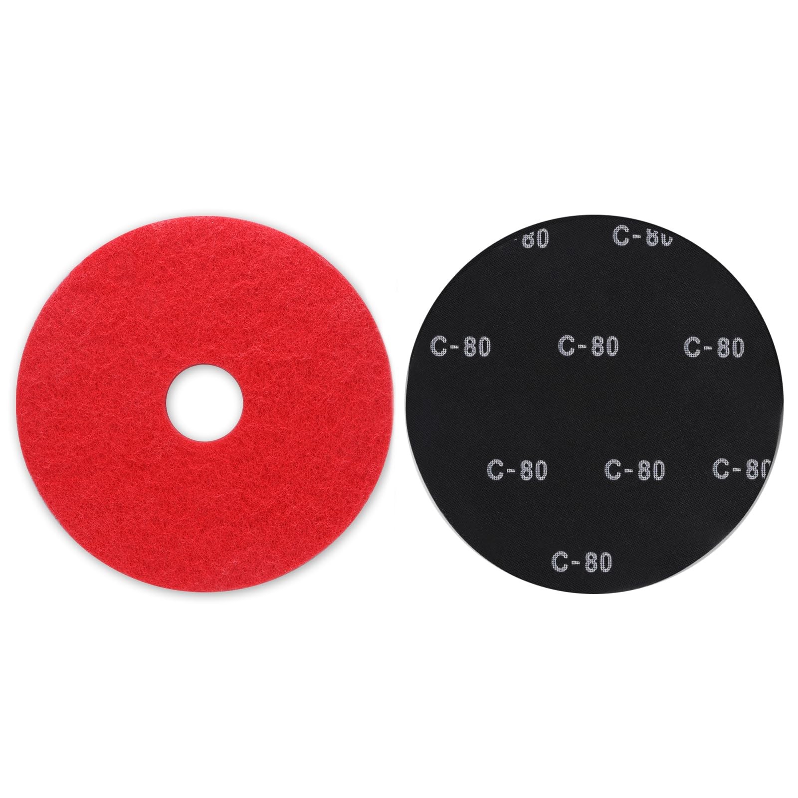 10 PCS 17 Inch 80 Grit Sanding Screen Discs With Buffer Pad Wood Floor