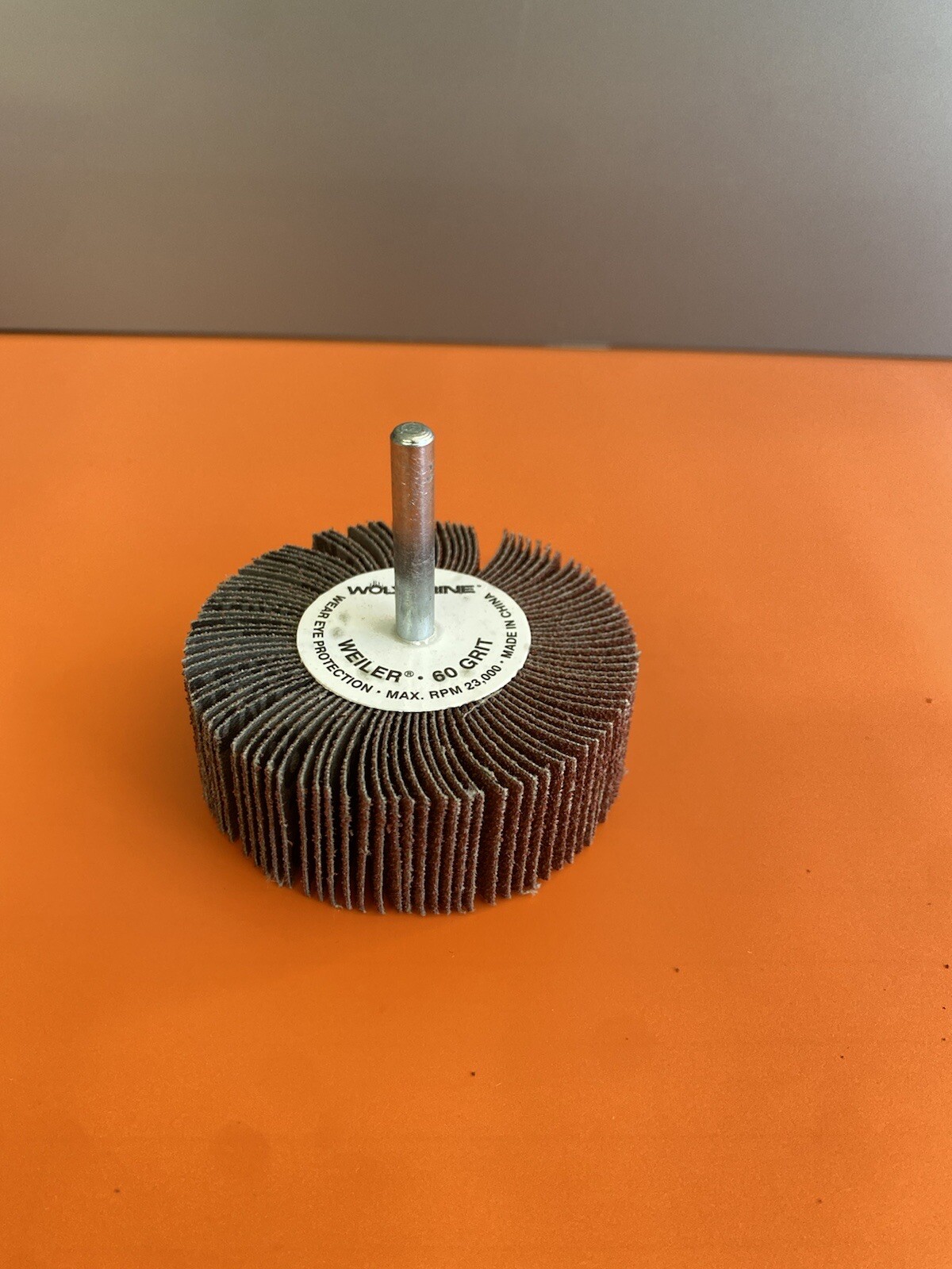 Weiler Wolverine 3” Mounted Abrasive Flap Wheel 60Gtit 30726 Qty 10