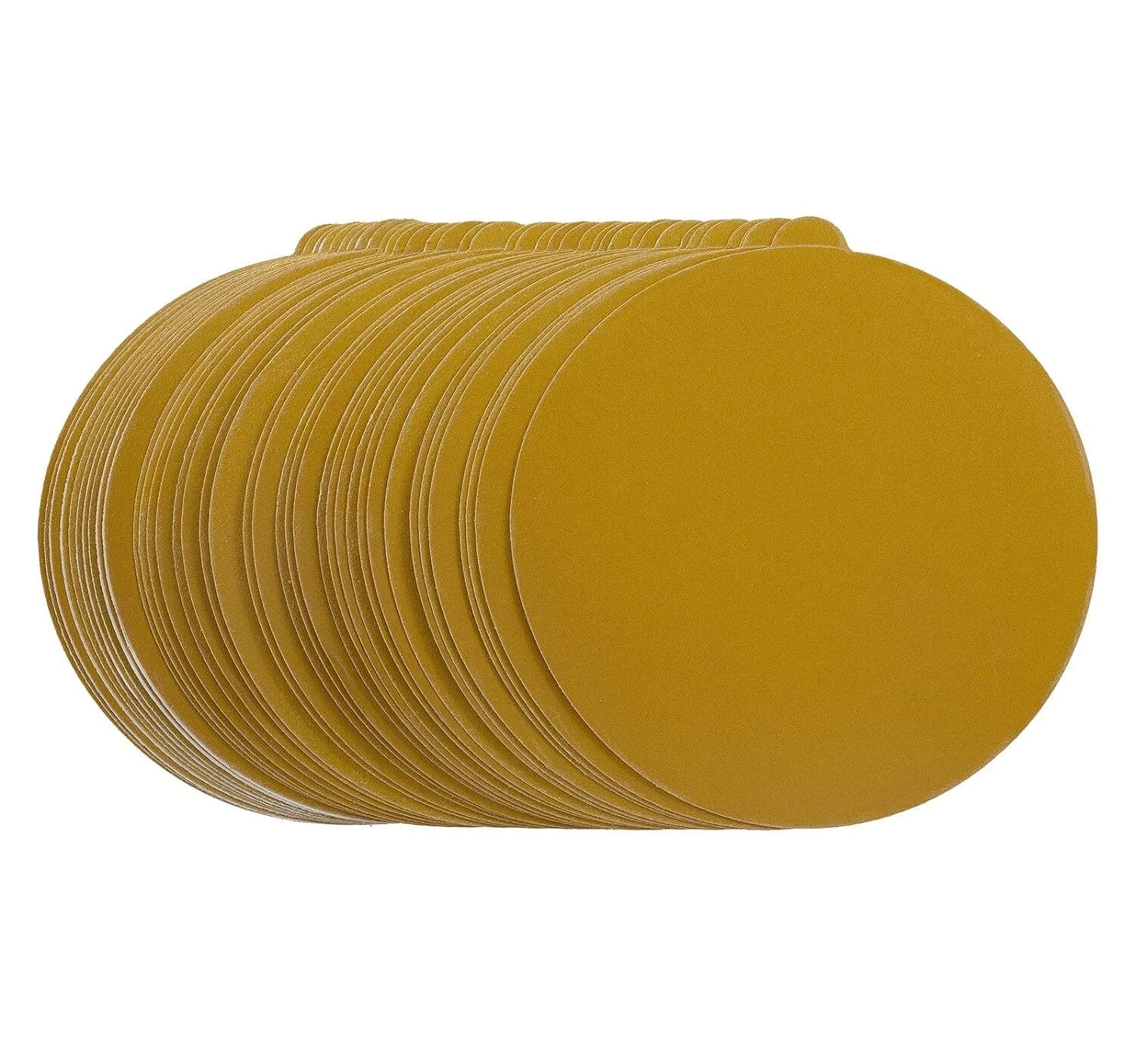 Gold Sandpaper 6 inch PSA Sanding Disc DA Sander 40-800 Grit Adhesive Back
