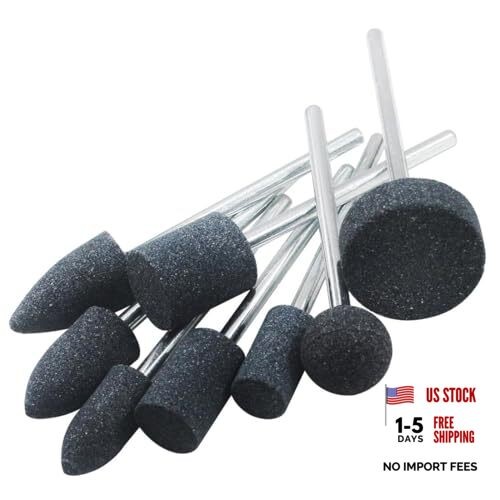 80mm Extra Long Shank Drill Grinding Stone Sets, Extended 1/4″ Shank Aluminum