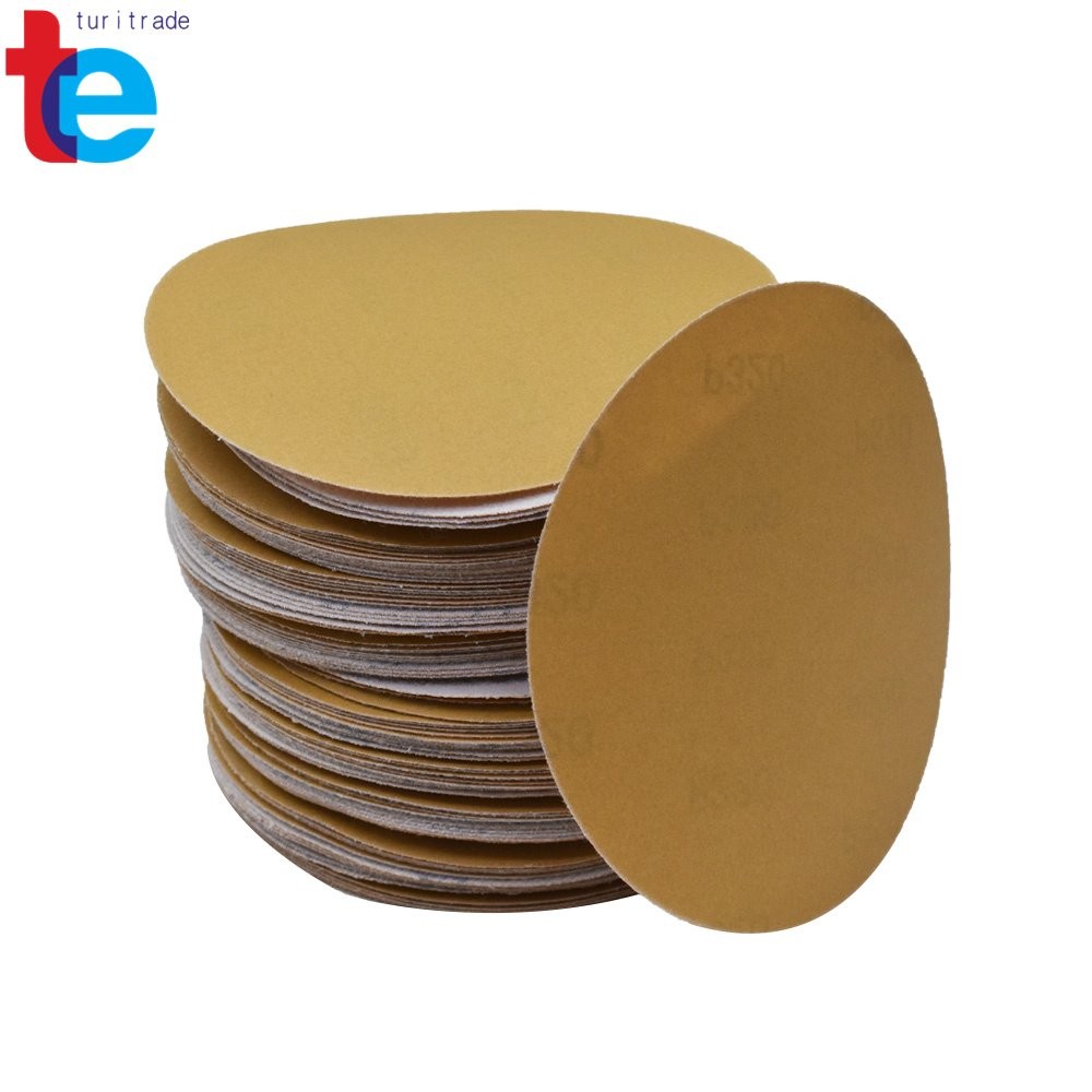 Hook Loop Pads Sanding Discs Flocking NO-Hole 100 Pcs 5″ 180 Grit Disc