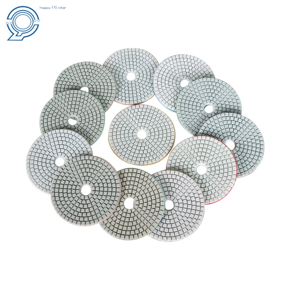 With 2 Pack 5/8In-11In Backer Pads 14 Pack 4 Inch Diamond Polishing Pads Kit