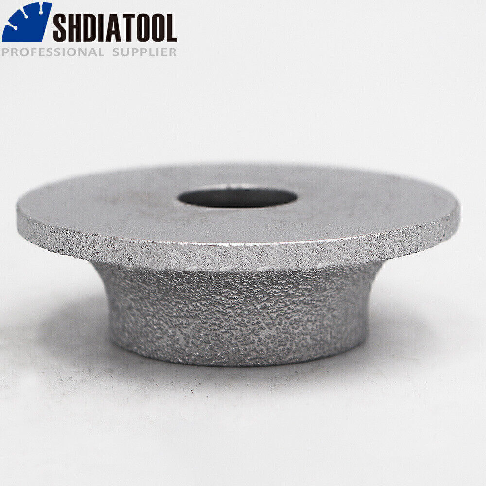 Vacuum Brazed Diamond Grinding Wheel Demi-Bullnose Edge Profile Dia 75mm