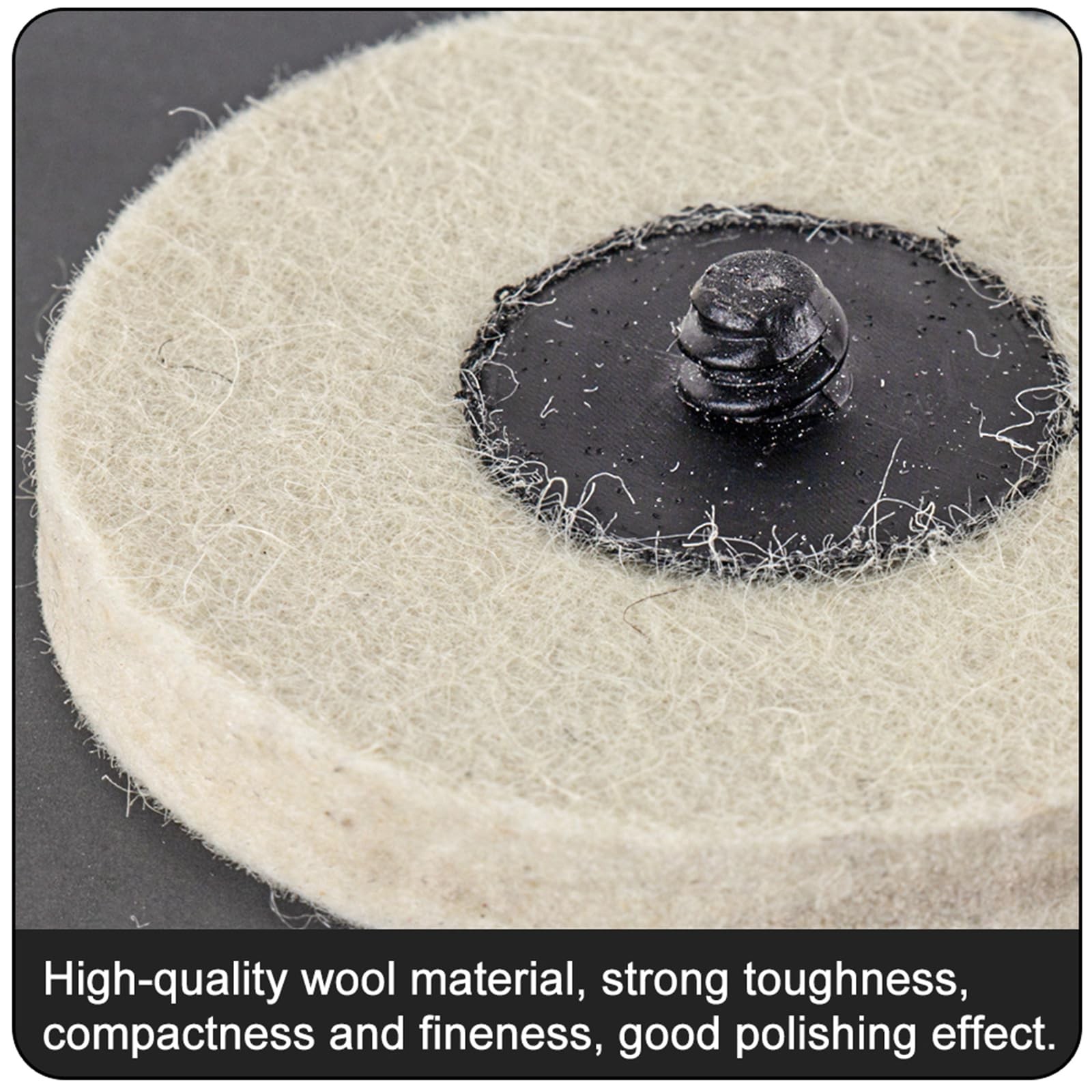 FPPO 3 inch 10pcs Sanding Pad Wool Felt Quick Change Disc Roll Lock Surface…
