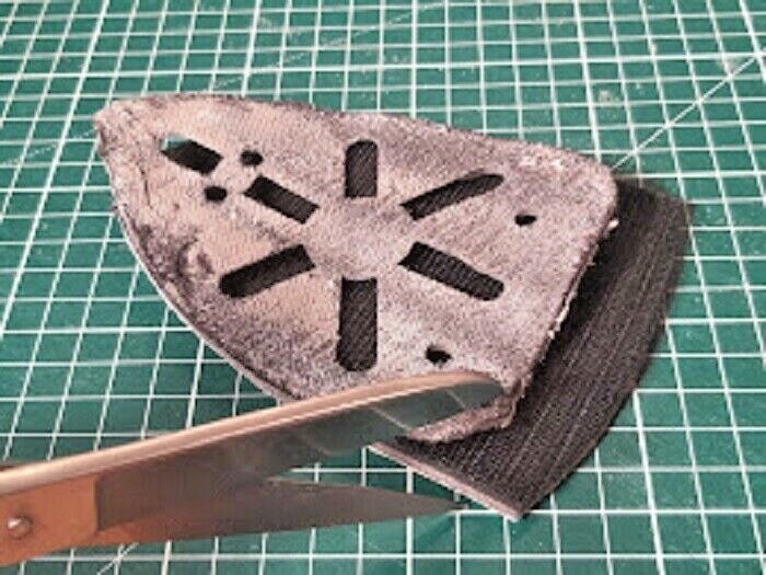 6 x Replacement hook pads for detail sanders, 3mm foam backing, self adhesive