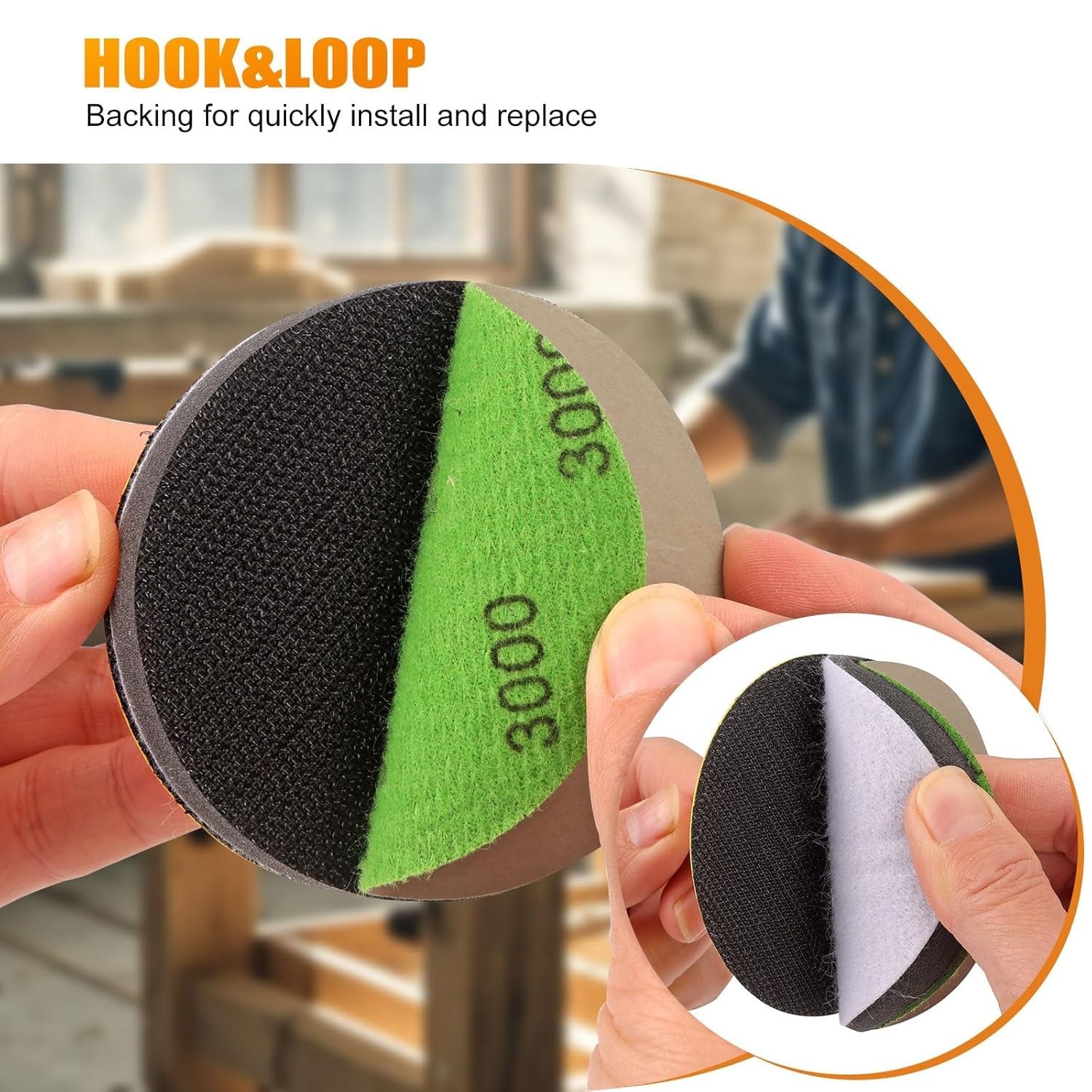 Versatile 100PC Sanding Disc Set: 3 Inch Silicon Carbide for All Polishing Needs