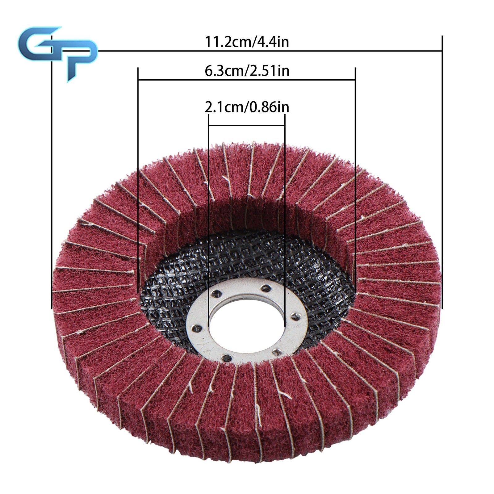 10Pack 120 & 240 Grit Scour Flap Discs 4.5Inch for Angle Grinder (4-1/2″ x 7/8″)