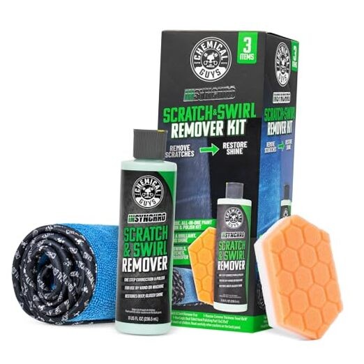 Insynchro Scratch & Swirl Remover (8 oz) – Kit with Hex Logic Dual Sided Hand